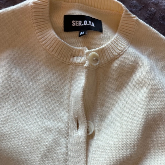 Seroya Tira Cardigan Eggshell Size M - Picture 8 of 11